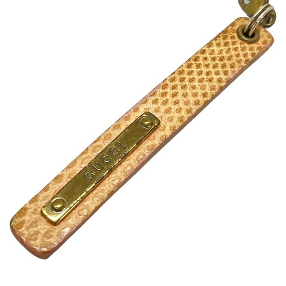 Auth GUCCI - Beige Gold Leather Hardware 17 - Picture 6 of 7